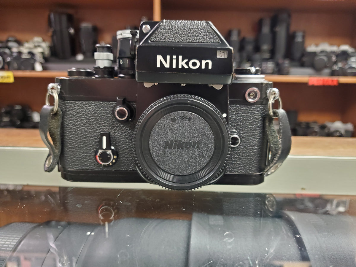 Nikon F2 Photomic w/ DP-1 Viewfinder, Black SLR Film Camera