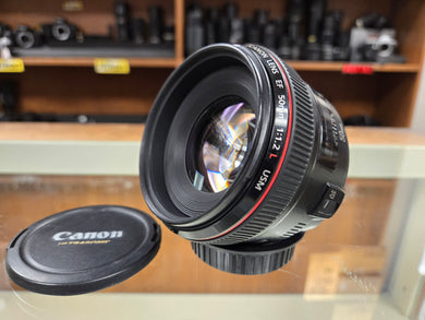 Canon EF 50mm f/1.2 L lens - Used Condition 9.5/10