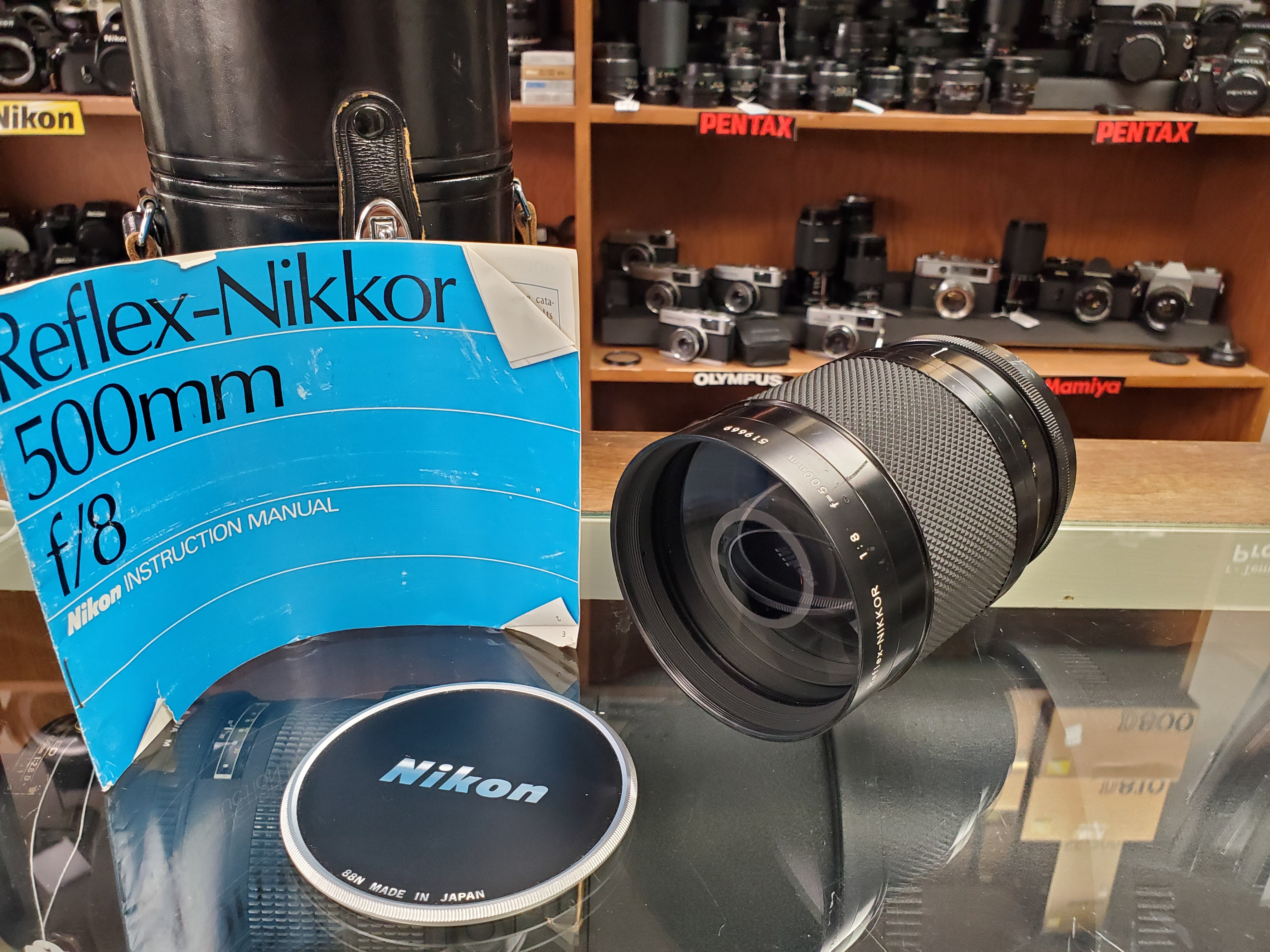 Nikon Reflex Nikkor 500mm F/8 Mirror MF- Near Mint Condition – Paramount  Camera u0026 Repair
