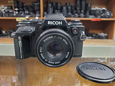 Ricoh XR-P Multi Program w/50mm F2 lens, Extended Grip, CLA'd, New Light Seals, Canada - Paramount Camera & Repair