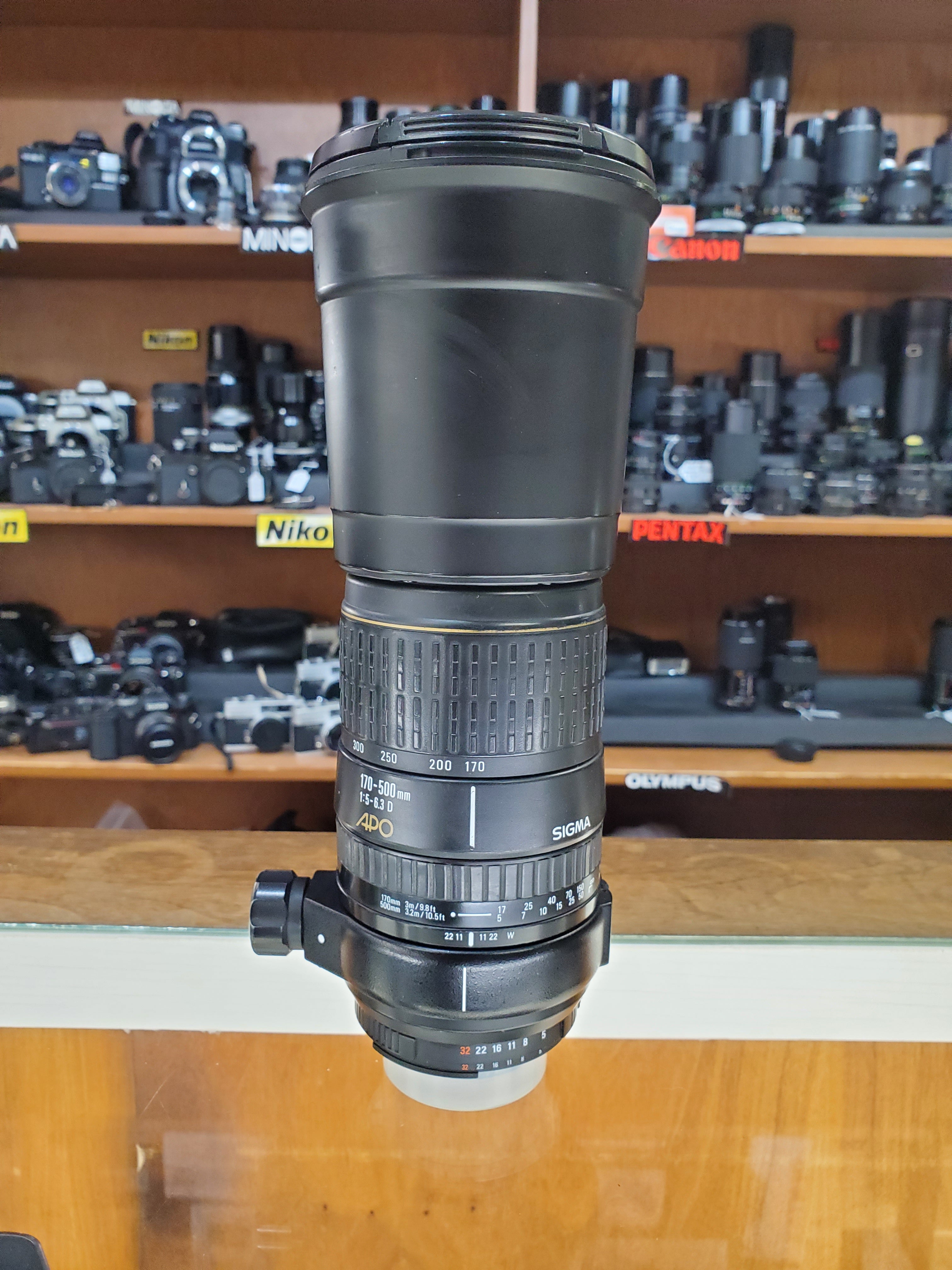 Sigma 170-500mm f/5-6.3 D APO AF Telephoto for Nikon Mount 7/10 Canada