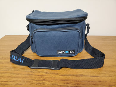 Vintage Minolta Blue Used Film Camera Bag Medium - Paramount Camera & Repair