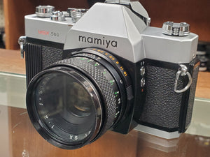 Mamiya MSX 500 35mm Film Camera w/50mm F2 lens, CLA, Light Seals, Mirror Foam - Paramount Camera & Repair